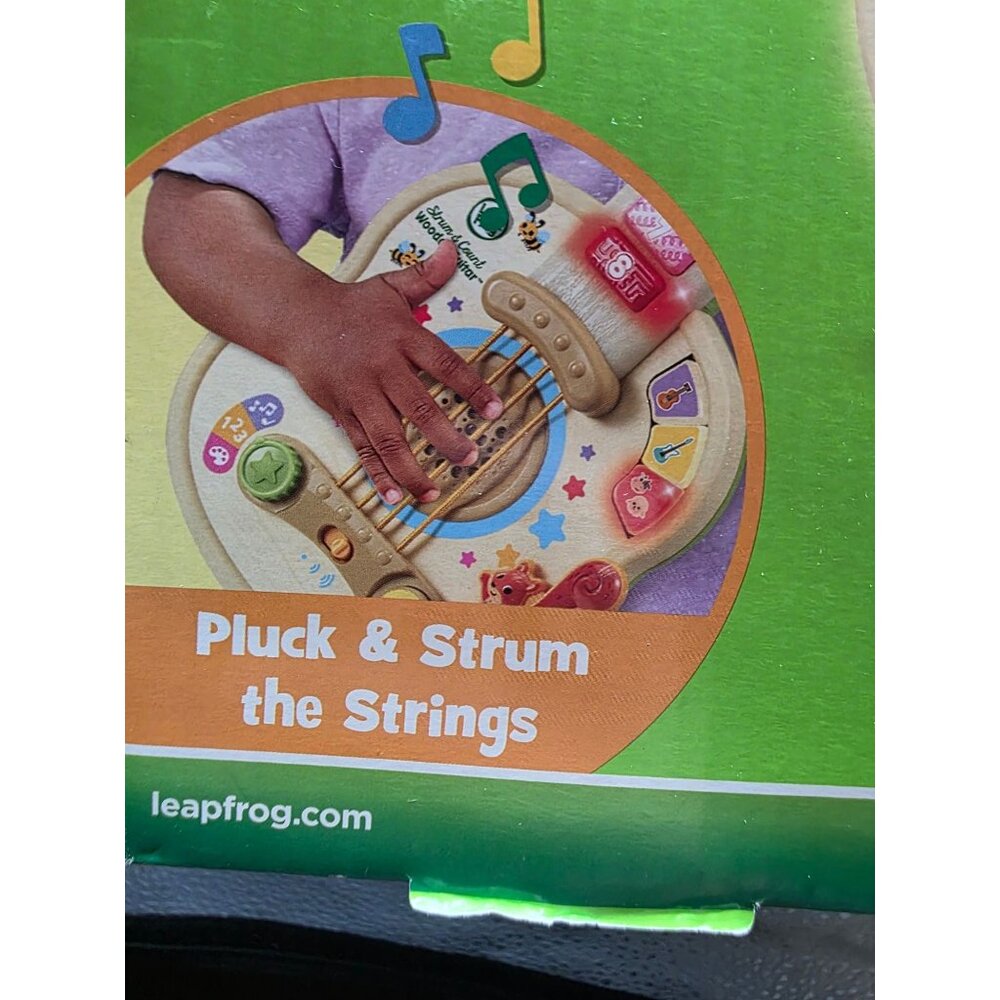 LeapFrog Strum & Count Wooden Guitar Educational Toy 18+ Months Multi-Mode Music - Picture 10 of 10